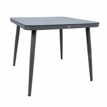 Söögilaud Home4you Andros 21188, 90 x 90 x 75 cm, tumehall