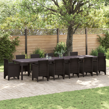 Aialaud vidaXL, pruun, 400 x 100 x 73 cm, polürotang