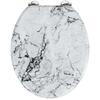 Tualetipottide kaas Wenko Onyx, 41 x 34.5 cm, hall, valge
