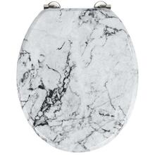 Tualetipottide kaas Wenko Onyx, 41 x 34.5 cm, hall, valge