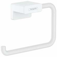 Tualettpaberihoidja Hansgrohe AddStoris, 14.1 x 4 x 7.7 cm, matt valge