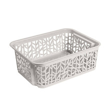 Korv Branq Bamboo, 29 x 22 x 12 cm, valge