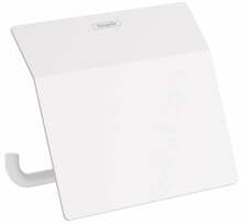 Tualettpaberihoidja Hansgrohe AddStoris 41753700, 15.3 x 11.6 x 8.6 cm, matt valge