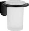Vannitoa klaas alusega Mexen Lea 7026038-70, 11.26 x 9.5 x 8.84 cm, must