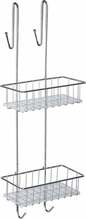 Vannitoa riiul Wenko Caddy, 20 x 70 x 24.5 cm, hõbe