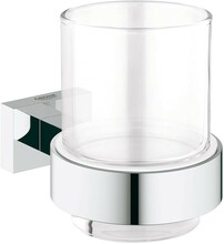 Riputatav klaasist hambaharjatops Grohe Essentials Cube 40755001, kroom