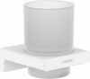 Klaas hambaharjadele koos hoidikuga Hansgrohe AddStoris 41749700, valge
