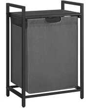 Pesukorv Vasagle, 73 x 33 x 72 cm, must-hall, metallraam