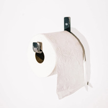 Tualettpaberihoidja Kalune Design Pipe Hook LAM015, 14 x 1.4 x 12 cm, must