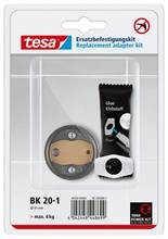 Varukinnituskomplekt Tesa BK20 40350, 41 x 41 x 8 mm, pruun/hõbe