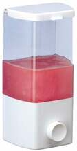 Vedelseebidosaator Rayen Soap Dispenser, 400 ml, läbipaistev/valge