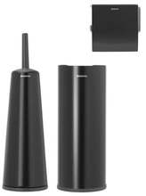 Vannitoatarvikute komplekt Brabantia ReNew 280603, 13.2 x 41 x 13.2 cm, must