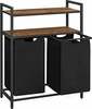 Vannitoakapp Leobert BLH211B01, 33 x 73 x 91 cm, must/pruun