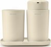 Vannitoatarvikute komplekt Brabantia ReNew 223402, 3 tk, beež