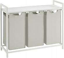 Vannitoakapp Leobert BLH301W01, 33 x 92.5 x 72 cm, hall/valge