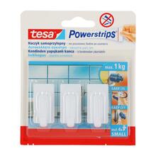 Konksud Tesa Classic 57530, väikesed, valged, 3 tk