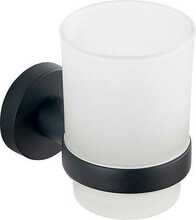 Vannitoa klaas alusega Mexen Tiber 7050538-70, 10.5 x 9.7 x 6.7 cm, must