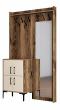 Esikumööblikomplekt Kalune Design Berlin BC, sise, kreemjas/pähkel