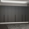 Esiku riidekapp Kalune Design Noah 8273, 35 x 360 x 210 cm, antratsiit
