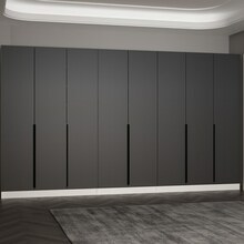 Esiku riidekapp Kalune Design Noah 8273, 35 x 360 x 210 cm, antratsiit