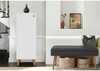 Esikumööblikomplekt Kalune Design Vegas, 200 - 1053, 50 x 135 x 38 cm, antratsiit/valge