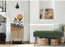 Esikumööblikomplekt Kalune Design Vegas 956 - 1070, 50 x 135 x 38 cm, pruun/valge/roheline