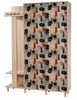 Esikukomplekt Kalune Design 869(VI), 36 x 135 x 194 cm, punane/tamme värv