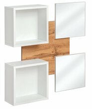 Esikumööbli komplekt ASM Easy 07, 100 x 20 x 100 cm, valge/pruun