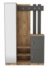 Esikumööbli komplekt Kalune Design DD7, pruun/hall