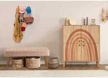 Esikumööblikomplekt Kalune Design Multilux Iris - 0900, 95 x 111 x 36 cm, heledapruun