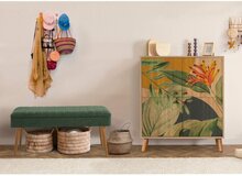 Esikumööblikomplekt Kalune Design Multilux Saka - 1070, 95 x 111 x 36 cm, sonoma tamm/roheline