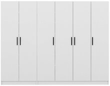 Riidekapp Kalune Design Noah 8202, 35 x 270 x 210 cm, valge