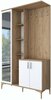 Esikukapp Kalune Design EA109-2695, 37.5 x 120 x 198.6 cm, valge