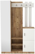 Esikumööbli komplekt Kalune Design DD7, pruun/valge