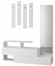 Esikukomplekt Kalune Design 855, 137 cm, valge