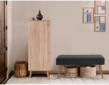 Esikumööblikomplekt Kalune Design Vegas 200 - 1053, siseruumidesse, antratsiit/sonoma tamm