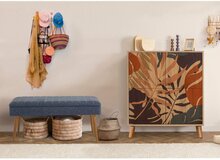 Esikumööblikomplekt Kalune Design Multilux Palm - 1048, 95 x 111 x 36 cm, sonoma tamm/tumesinine