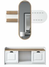 Esikumööblikomplekt Kalune Design EE101 1983, sise, valge/pähkel