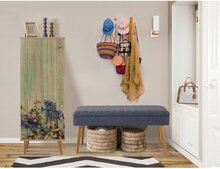 Esikumööblikomplekt Kalune Design Filinta 727 - 1048, 50 x 135 x 38 cm, sonoma tamm/tumesinine