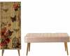 Esikumööblikomplekt Kalune Design Filinta, 734 - 0900, 50 x 135 x 38 cm, mitmevärviline/beež/sonoma tamm
