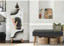 Esikumööblikomplekt Kalune Design Vegas White, 952 - 1053, 50 x 135 x 38 cm, antratsiit/valge/mitmevärviline