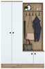 Esikumööblikomplekt Kalune Design P6 M5 - 2423, valge/pähkel