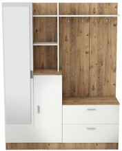 Esikumööbli komplekt Kalune Design DD5, pruun/valge