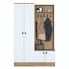 Esikukomplekt Kalune Design P6 - M11 - 2389, 37.5 x 119.6 x 182.8 cm, pruun/valge