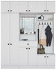 Esikukomplekt Hanah Home EA104 - 2569, 179.6 x 37.5 x 226.4 cm, valge
