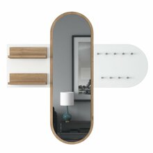 Riidenagi Kalune Design P3 2445, 120 cm, valge/pähkel