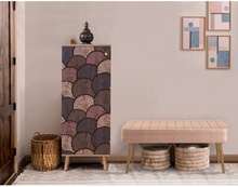 Esikumööblikomplekt Kalune Design Vegas 939 - 0900, 50 x 135 x 38 cm, beež/sonoma tamm