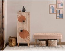 Esikumööblikomplekt Kalune Design Vegas, 933 - 0900, 50 x 135 x 38 cm, tamm/liiv