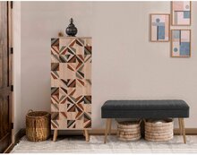 Esikumööblikomplekt Kalune Design Vegas 200 - 1053, siseruumidesse, 50 x 135 x 38 cm, antratsiit/pruun/sonoma tamm