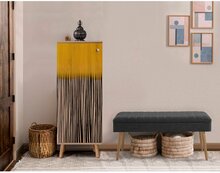 Esikumööblikomplekt Kalune Design Vegas Sonomo 931 - 1053, 50 x 135 x 38 cm, antratsiit